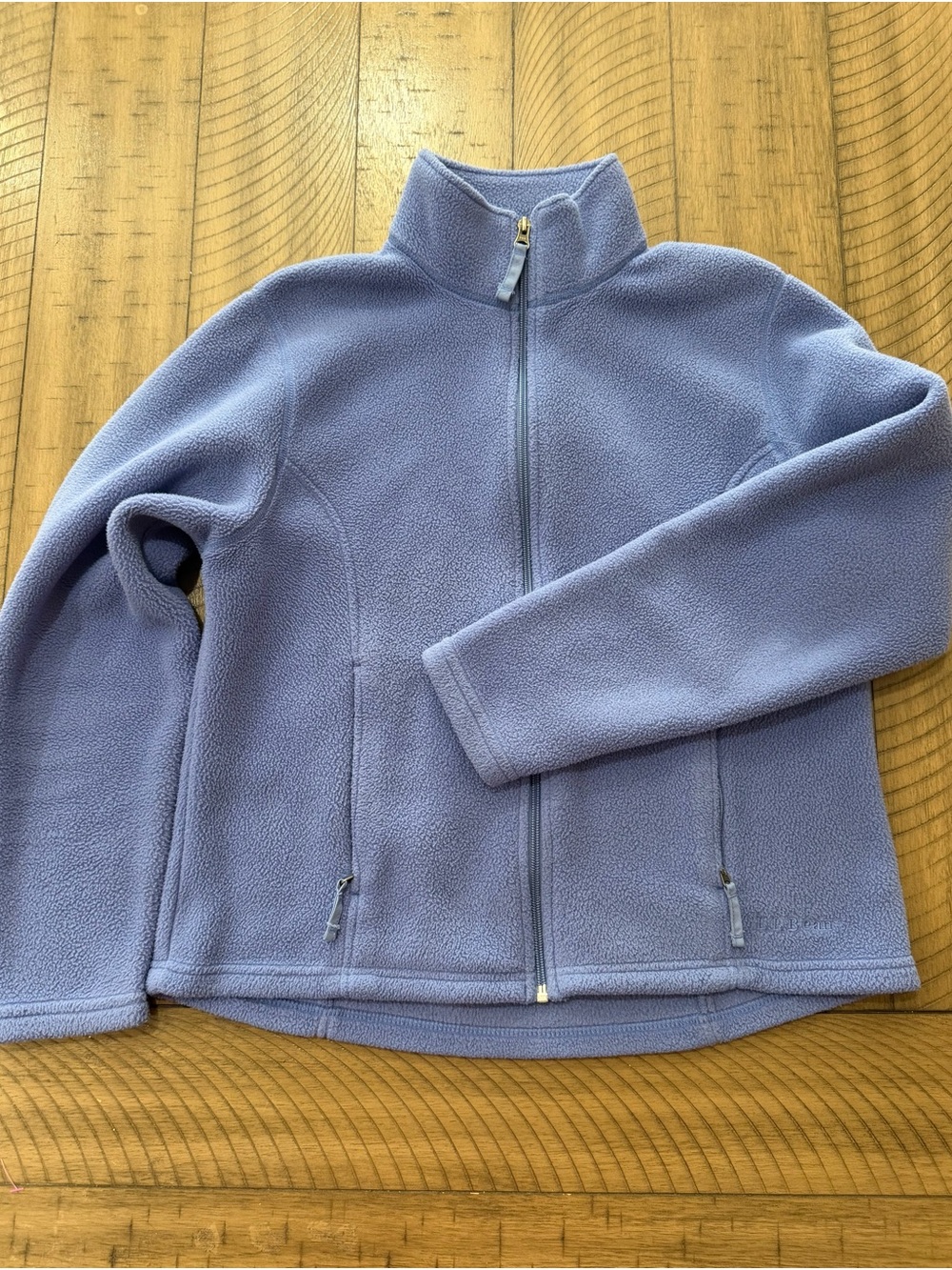 L.L. Bean Girls' Lavender Full-Zip Fleece Jacket